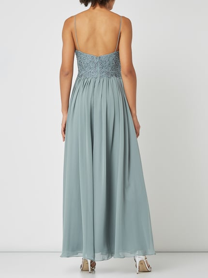 Laona Abendkleid mit Zierperlen Schilf 4