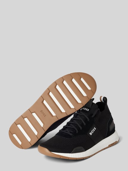 BOSS Sneakers met label-details model 'TITANIUM_RUNN_KNSTA' Zwart - 4