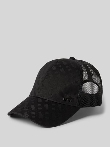 BOSS Czapka z daszkiem ze wstawką z siateczki model 'ZED-TRUCKER-M' Czarny 1