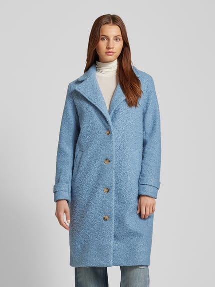 Kaffe Mantel mit Ärmelriegeln Modell 'Anne' Rauchblau 4