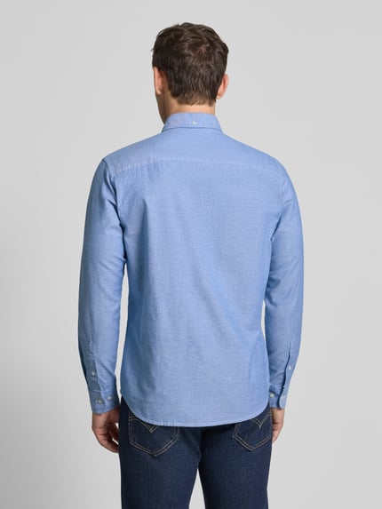 JACK & JONES Premium Freizeithemd mit Knopfleiste Hellblau Melange 5