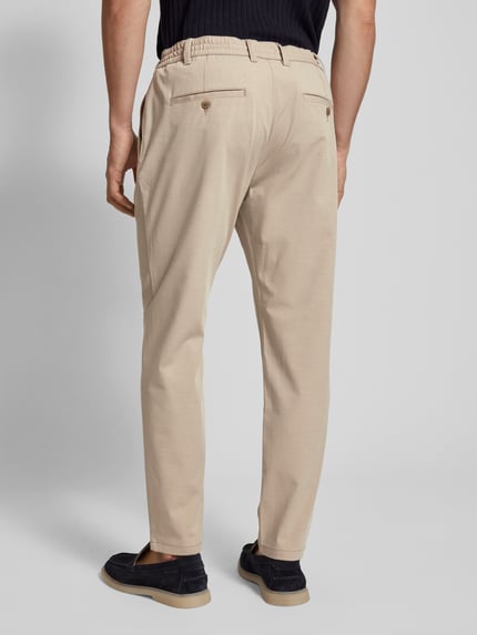 MCNEAL Tapered Fit Stoffhose mit Tunnelzug Ecru 5
