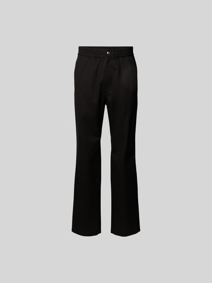 MAISON KITSUNÉ Stoffhose mit elastischem Bund Black 2