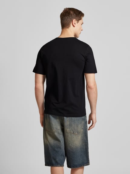 JACK & JONES T-shirt z detalem z logo model ‘ORGANIC’ Czarny 5