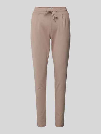 ICHI Sweatpants met tunnelkoord, model 'KATE' Lichtbruin - 2