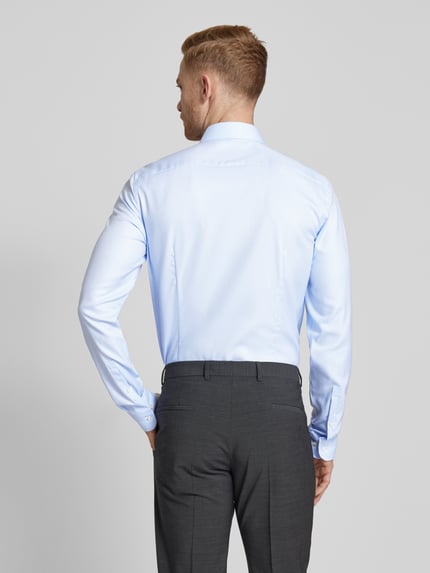 Jake*s Slim Fit Businesshemd mit extra langem Arm Bleu 5