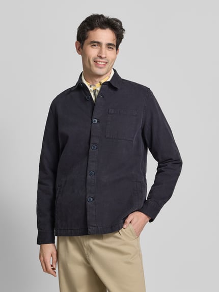 Barbour Regular Fit Hemdjacke aus reiner Baumwolle Marine 4