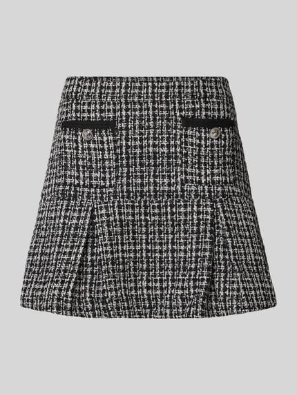 spódnica mini we wzór na całej powierzchni z plisami model 'JOLE' Shop The Look MANNEQUINE