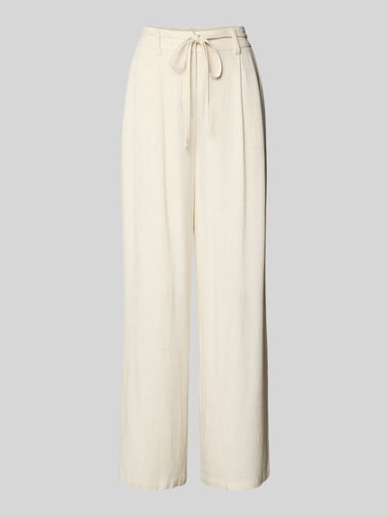 Moves Broek van een mix van viscose en linnen, model 'Andriana' Beige - 2