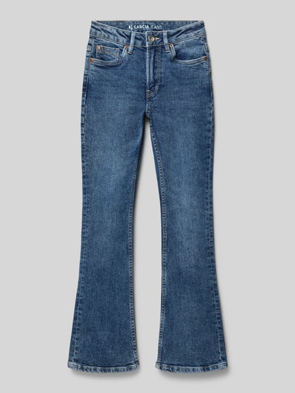 Garcia Bootcut jeans in 5-pocketmodel, model 'Rianna' Blauw - 1
