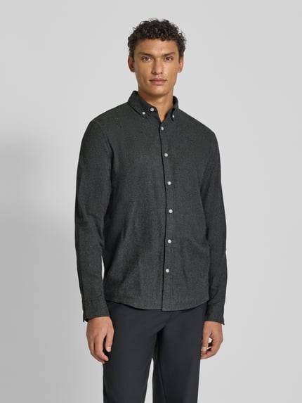 MCNEAL Koszula casualowa o kroju regular fit z kołnierzykiem typu button down Ciemnoszary 4