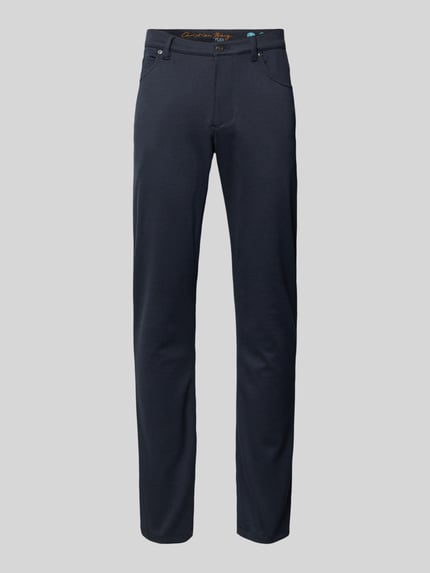 Christian Berg Men Regular Fit Stoffhose mit französischen Eingrifftaschen Marine 2