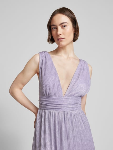 SWING Abendkleid im Stufen-Look Flieder 3