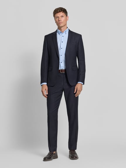 OLYMP Luxor Comfort Fit Businesshemd mit floraler Innenleiste Bleu 1