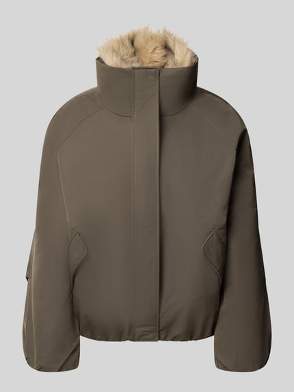 ONLY Bomberjacke mit Webpelzkragen Modell 'ONLAUDREY' Khaki 1