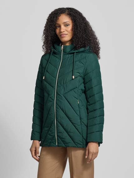 Christian Berg Woman Selection Steppjacke mit Reißverschlusstaschen Dunkelgruen 4