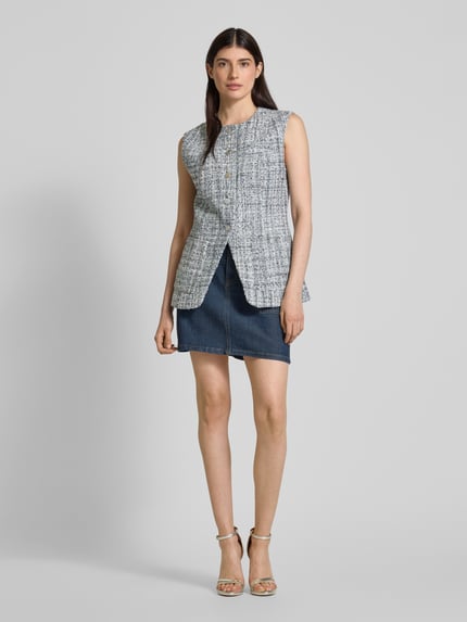 GUESS Weste mit Strukturmuster Modell 'SADIE' Hellblau 1