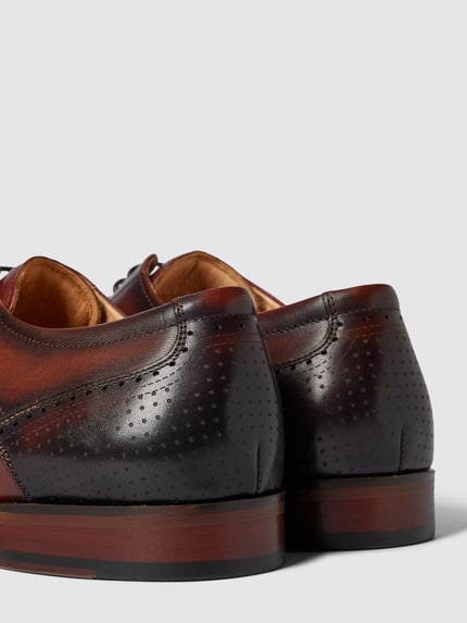 DIGEL Derby-Schuhe aus Leder Modell 'SELLENG' Cognac 3