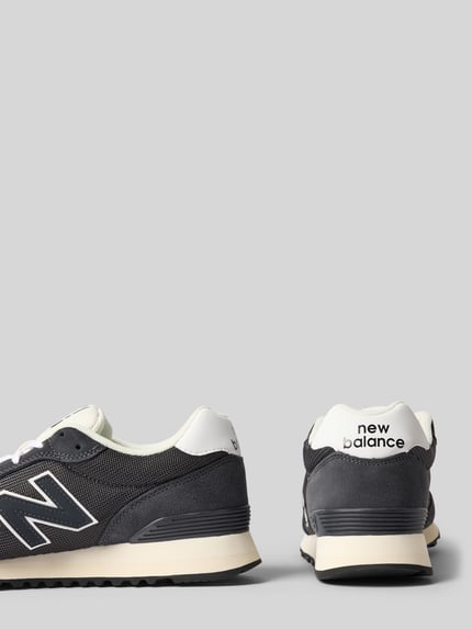 Produktfoto, Sneaker mit Logo-Detail Modell '515' von New Balance in Dunkelgrau mit heller Sohle, rund geformt, leicht profiliert, Damen Sneaker, Absatzhöhe 3 cm, Schafthöhe 8 cm, Schaftweite 9 cm