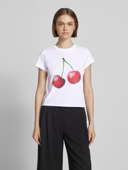 REVIEW T-shirt z nadrukiem z logo Biały 4