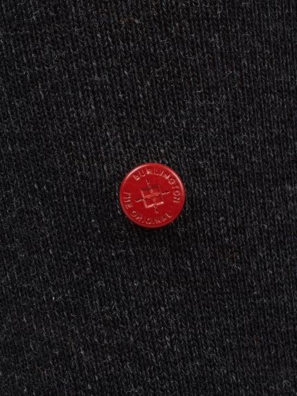 Burlington Sokken met labelprint, model 'Lord' Donkergrijs - 2
