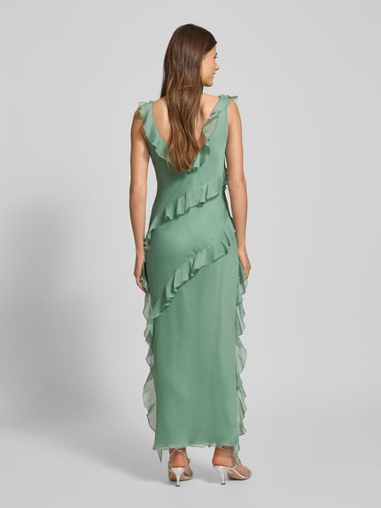 Jake*s Cocktail Cocktailkleid mit Volants Gruen 5
