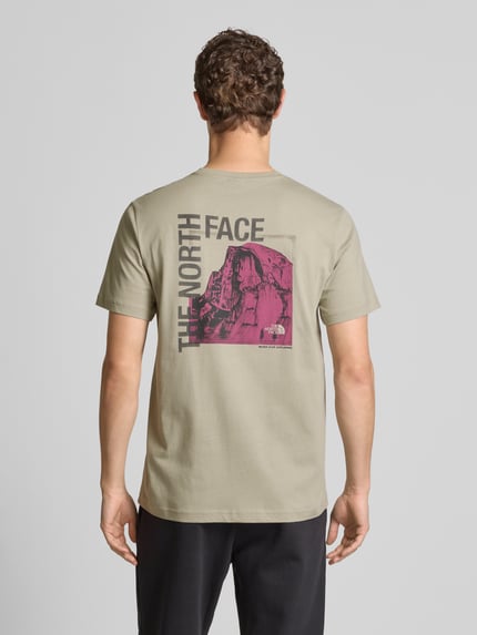 The North Face T-Shirt mit Label-Print Hellgrau 4