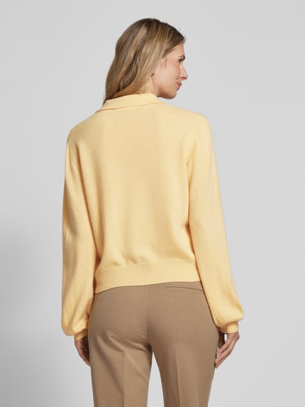 (THE MERCER) N.Y. Cardigan van kasjmier met doorknoopsluiting Lichtgeel - 5