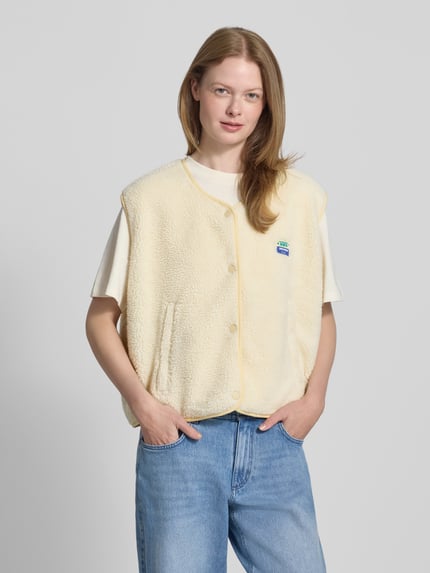 American Vintage Weste mit Teddyfell Modell 'HOKTOWN' Ecru 4