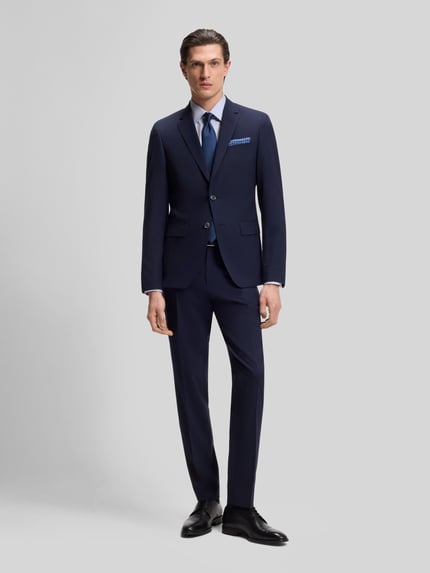 BOSS Regular Fit Businesshemd aus Baumwoll-Mix Bleu 1