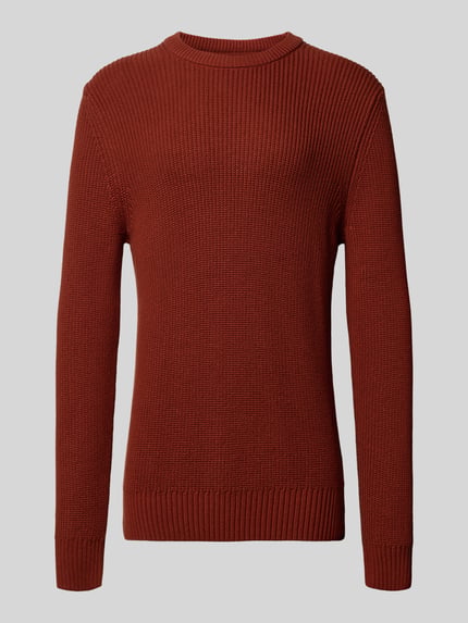 MCNEAL Strickpullover mit Rundhalsausschnitt Dunkelrot 2