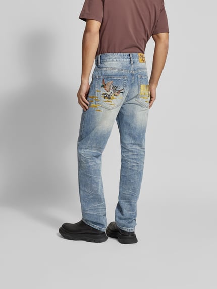 Billionaire Boys Club Kurtka jeansowa z listwą guzikową Jeansowy niebieski 5
