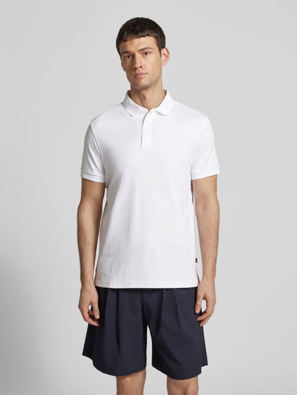 JOOP! COLLECTION Regular fit poloshirt met logostitching Wit - 4