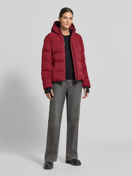 Cars Jeans Regular Fit Steppjacke mit Kapuze Modell 'KAILA' Bordeaux 1