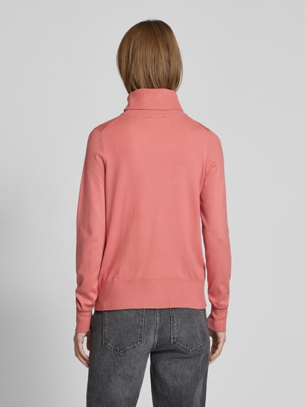 s.Oliver RED LABEL Regular Fit Rollkragenpullover aus weichem Viskose-Mix Rose 5