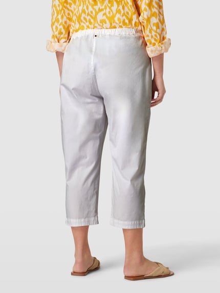 Marina Rinaldi PLUS SIZE capribroek met elastische band, model 'RECOARO' Wit - 5