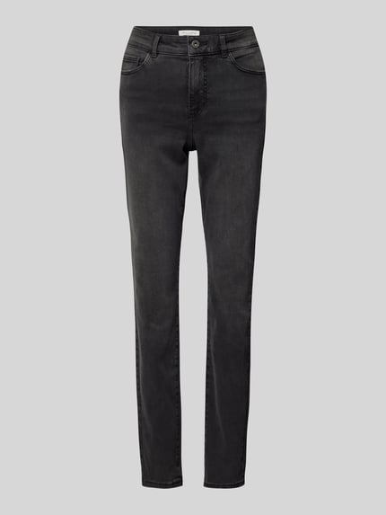 Christian Berg Woman skinny fit jeans met viscose Donkergrijs - 2