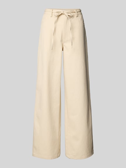 Moves Jeans mit Bindegürtel Modell 'Adanna' Offwhite 2