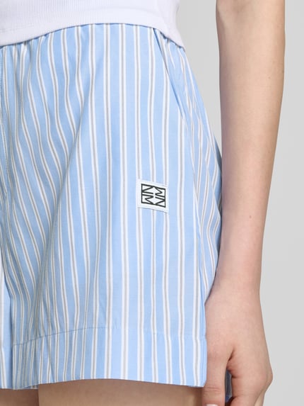 NOISY MAY® Szorty o kroju relaxed fit z elastycznym pasem model ‘FRIDA’ Jasnoniebieski 3