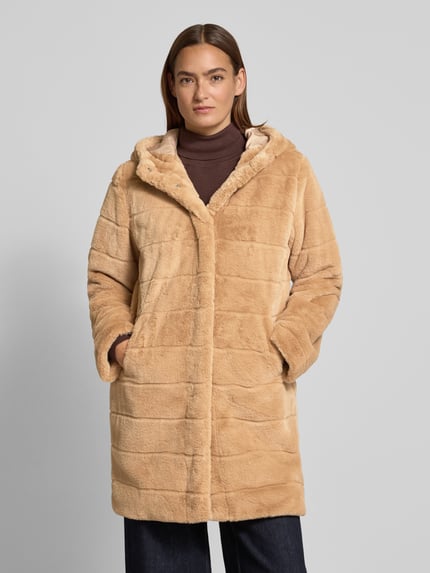 monari Mantel aus Kunstfell Cognac 4