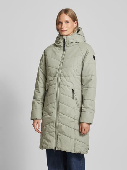 ragwear Płaszcz pikowany z dwustronnym zamkiem błyskawicznym model ‘Dizzie’ Trzcinowy 4