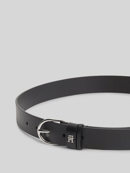 Tommy Hilfiger Gürtel aus echtem Leder mit Logo-Applikation Black 2