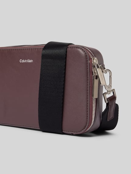 CK Calvin Klein Schoudertas met labeldetail Donkerrood - 3