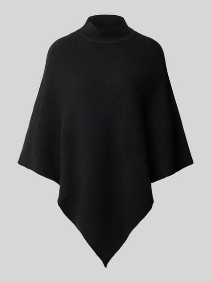 PIECES Poncho mit asymmetrischem Saum Black 2