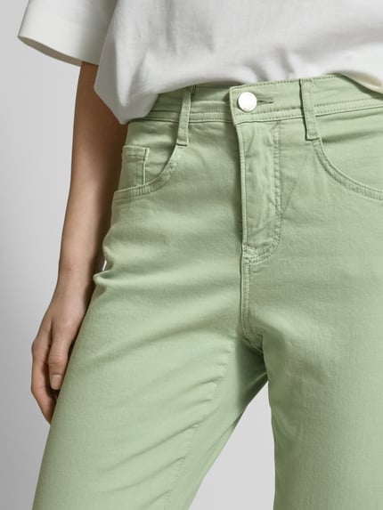 Brax Straight fit jeans in 5-pocketmodel, model 'MARY' Mintgroen - 3