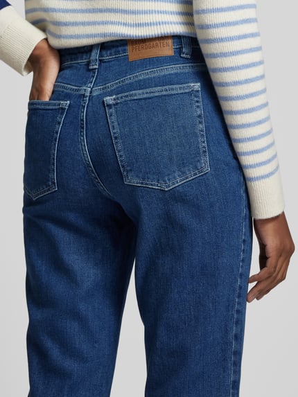 BAUM & PFERDGARTEN Jeans o kroju straight fit z zapięciem na guzik Jeansowy niebieski 3