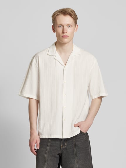 REVIEW Regular fit vrijetijdsoverhemd met reverskraag Offwhite - 4