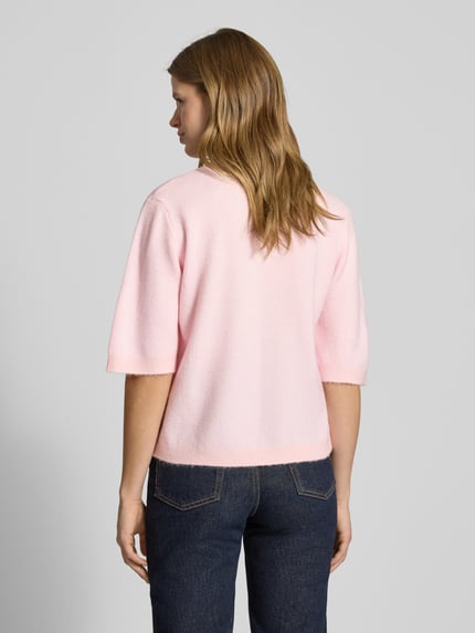 ONLY Regular fit cardigan met veters Model 'SIMONI' Roze - 5