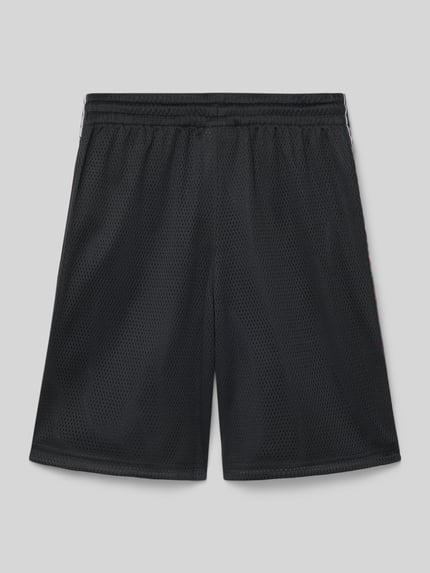 Champion straight fit short van mesh met logodetail Zwart - 3
