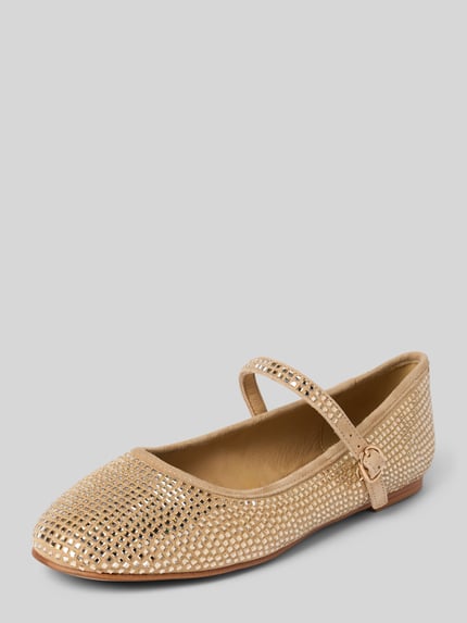 Alma en Pena Ballerinas mit Ziersteinbesatz Sand 1